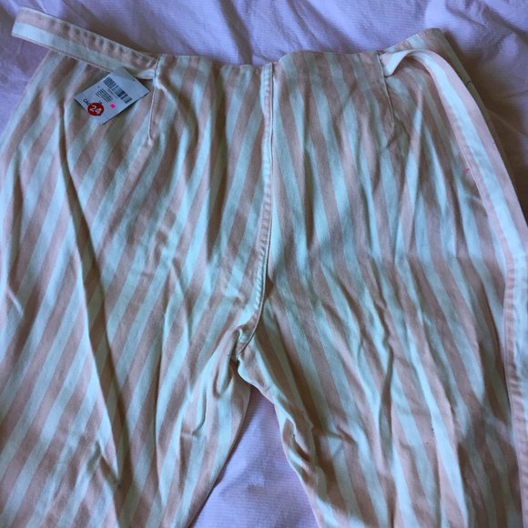 Pink and White Stripped Pants NWOT - Picture 9 of 9